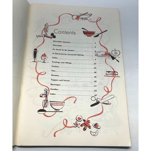 Culinary Arts Institute Chocolate Desserts Cookbook 1973 218 Delicious Recipes - Picture 3 of 9